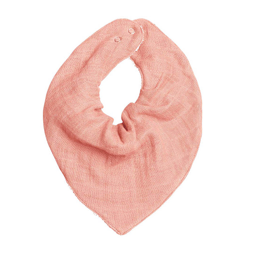Bavaglino bandana rosa tenue