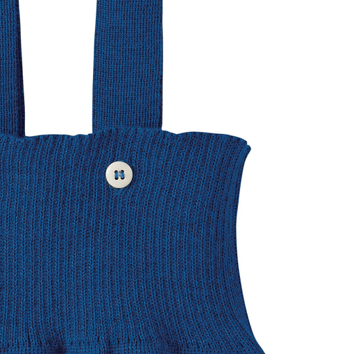 Salopette in lana merino blu dettaglio 22