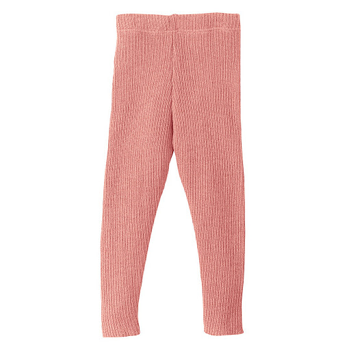 Pantaloni slim in lana merino rosa 22