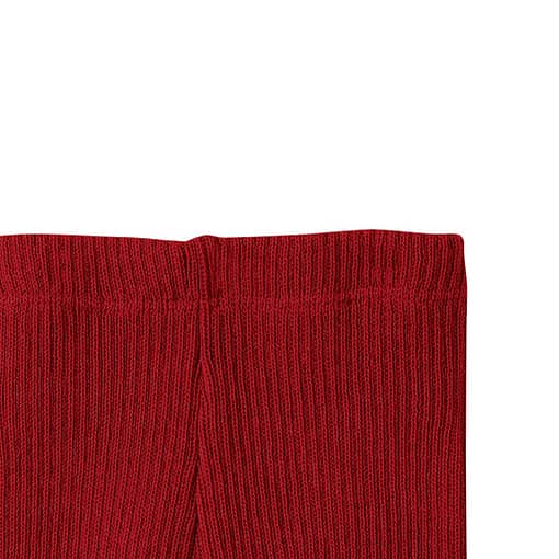 Pantaloni in lana merino biologica bordeaux dettaglio