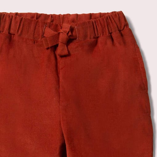 Pantaloni in felpa effetto velluto dettaglio