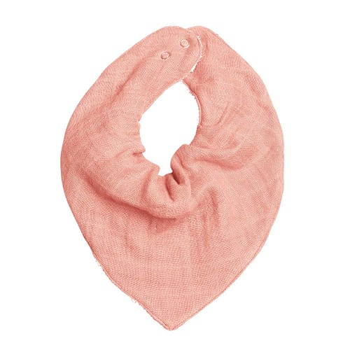 Bavaglino bandana rosa tenue